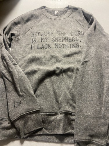 Gray sweatshirt with black - with,